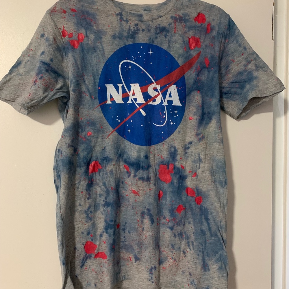 DIY Custom dyed NASA tee
